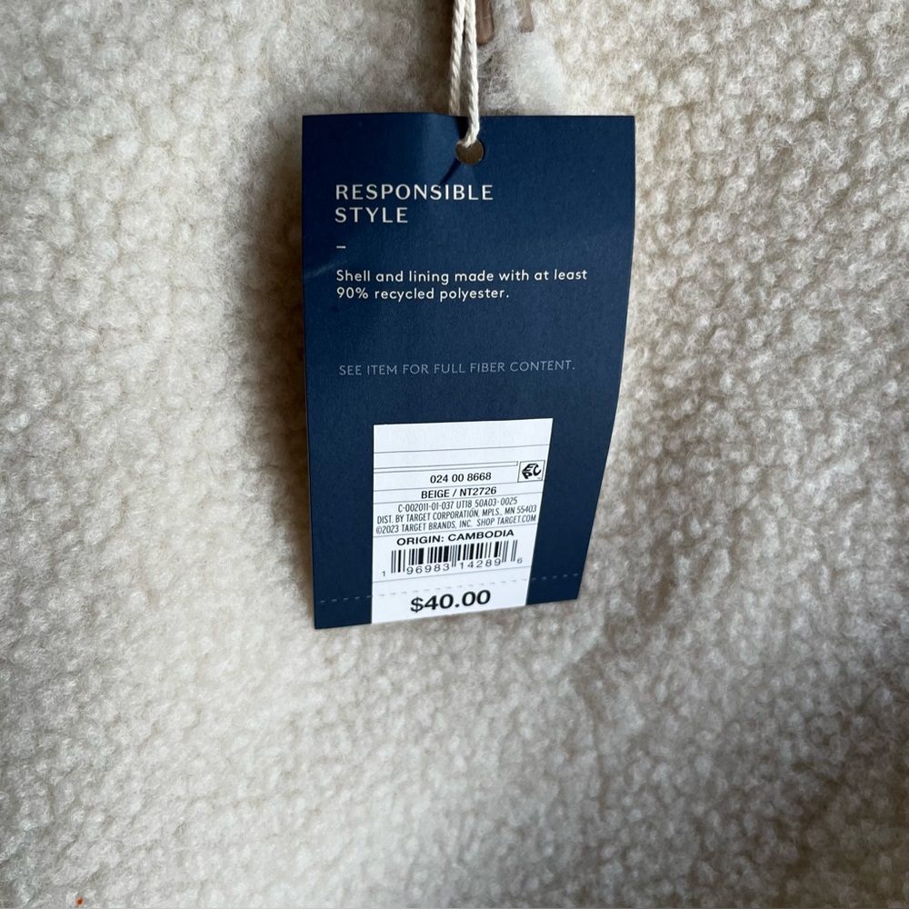 Sherpa Cream Tote Bag - Picture 5 of 7